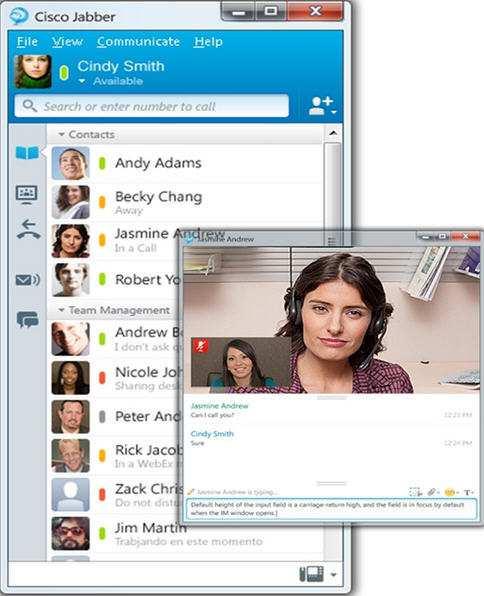 Cisco Jabber Collaborate Anywhere on Any Device with Cisco Jabber X Presence X Instant Messaging (IM) X Voice X Video