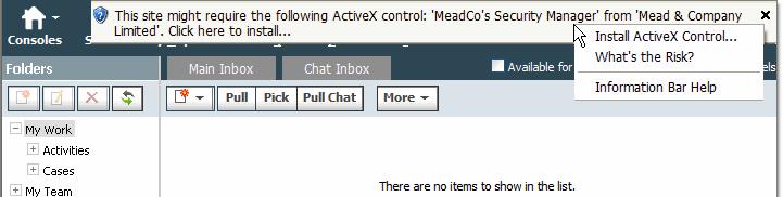 Installing MeadCo s Security Manager To install MeadCo s Security Manager: 1. Log in to the Unified WIM and Unified EIM application.
