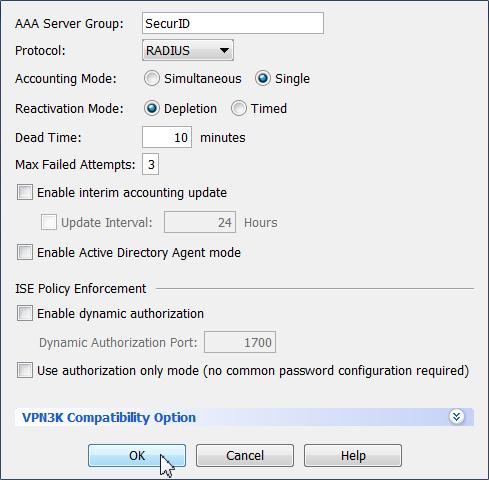 Cisco ASA RADIUS Client Configuration Complete the steps in this section to integrate with RSA SecurID Access using RADIUS authentication protocol. 1.