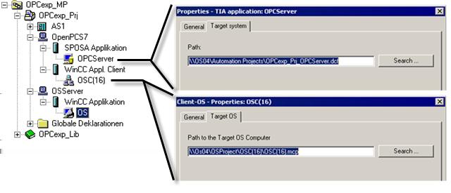 PCS 7 Engineering 4.2 and OS application on a shared PC station 9. Open the object properties of the "Open_PCS7_Station(1)" object and enter the download path to the station in the "CPU" tab. 10.