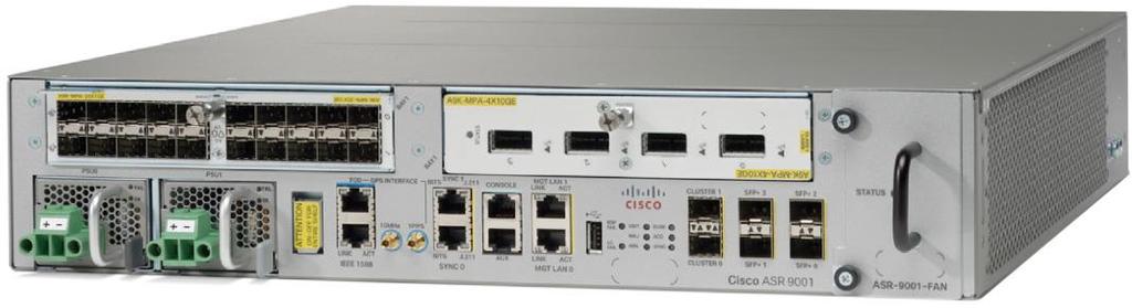 Data Sheet Cisco ASR 9001 Router Product Overview Part of the Cisco ASR 9000 Series, the Cisco ASR 9001 Router (Figure 1) is a compact high-capacity Provider Edge (PE) router that delivers 120 Gbps