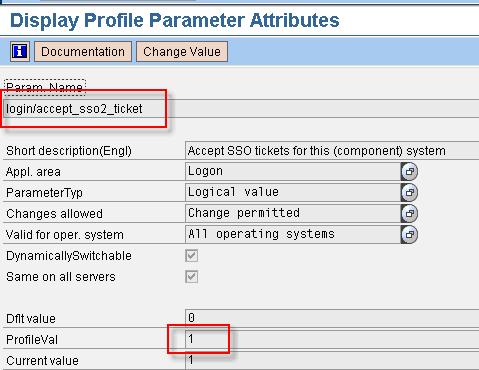 Figure 4 : Maintain Profile parameter to accept the ticket 3.