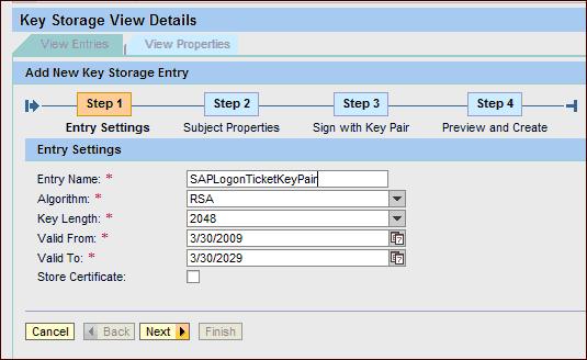 Figure 10 : Property adjustment in SAP Login Module d.