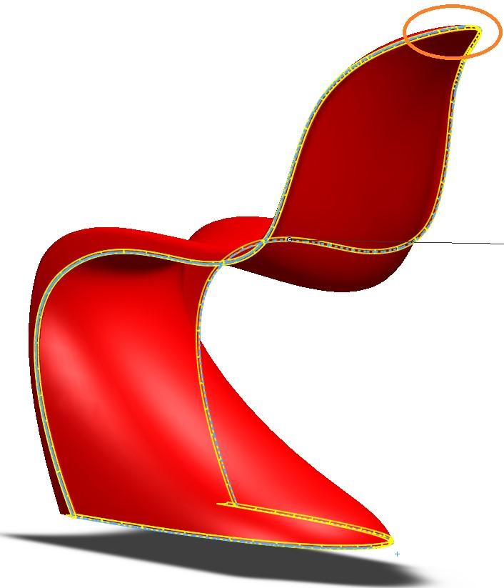 Create fillets on the edges of the chair Go to: Insert >