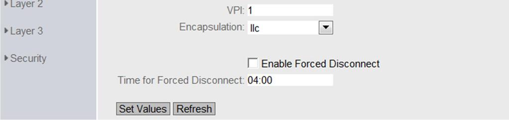 Setting up DSL access Access to the Internet requires the following access parameters: User name and password for DSL access VCI / VPI Encapsulation These parameters can be obtained from your