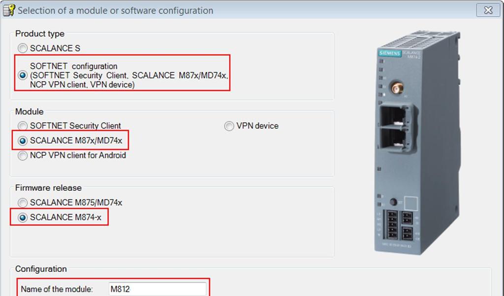 2.2.2 Integrating the VPN endpoint SCALANCE M812-1 To integrate the SCALANCE M812-1 component into the Security Configuration Tool, proceed as follows: 1.