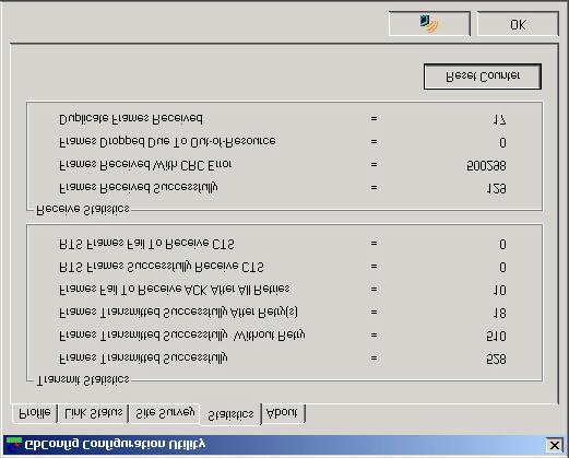 3-4. Statistics Setting The Statistics tab shows you the number of packets
