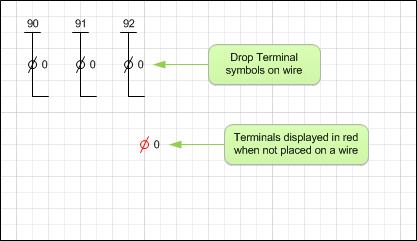 To manually create TerminalList, drag a TerminalList shape from the stencil or duplicate from your existing drawings.