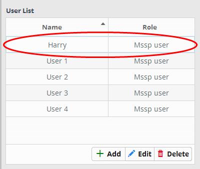 To assign a user to customer(s) Choose the user to be assigned to customer(s) from the 'User List' at the left.