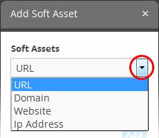Enter the value for the selected soft asset in the 'Value' field. Click the 'Add' button.
