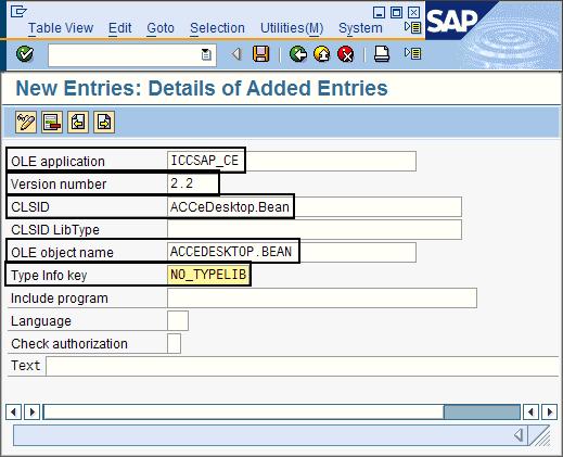 Field name Description Example OLE application Version number CLSID OLE object name Type Info key Type a name of your choice.