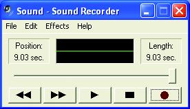 On the File menu, choose Open. 2. In the Open dialog box, select the sound (.wav) file you wish to play. 3.
