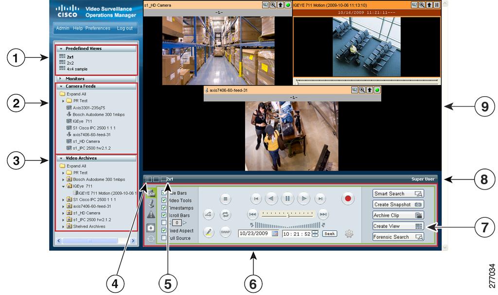 Chapter 8 Using Predefined Views Using Predefined Views Predefined Views provide an optional way to save and display one or more video panes from live or archived sources.