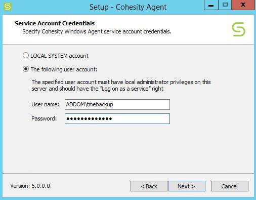 Installing Cohesity Windows Agent From the Cohesity UI, navigate to the Protection > Sources and select Download Physical Agents (see figure 7).