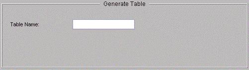 8.7 Generating Tables Use this procedure to generate tables: 1. From the pull-down menu, select Generate > Tables. 2.