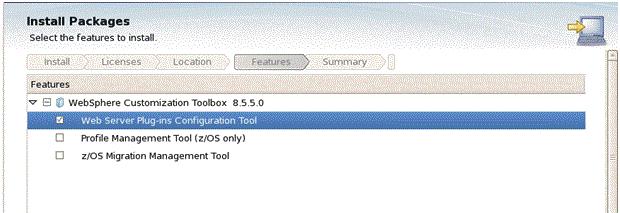 In the Installation Directory field, enter an appropriate location to install the WebSphere Customization Toolbox 8.5.x/9.0.