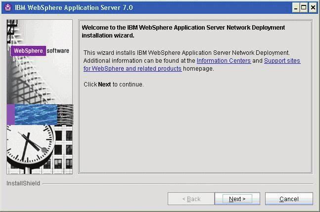 Installing WebSphere Application Server 7.