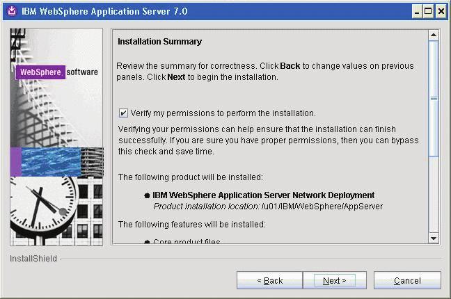 Installing WebSphere Application Server 7.0 (Using Network Deployment CD or Downloaded Image) 17.
