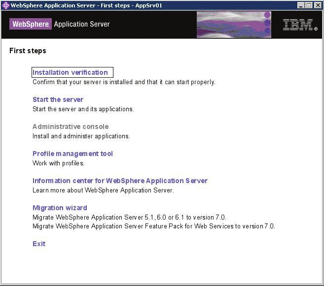 Installing WebSphere Application Server 7.0 (Using Network Deployment CD or Downloaded Image) Note: On Installation Results, you can click on the AboutThisProfile.