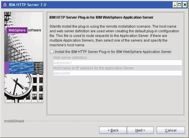 Installing the IBM HTTP Server 7.0 16.