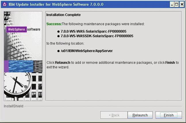 Installing the IBM HTTP Server Fix Pack Note: You should check the Verify my permissions to perform the installation check box in order for the installer to validate the permissions required for