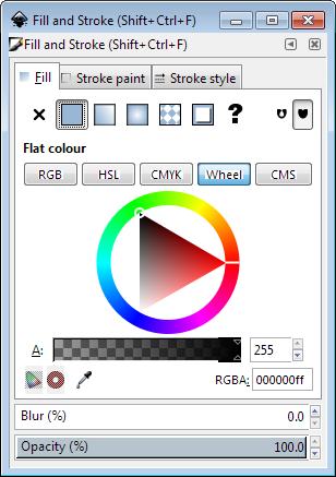 Fill and Stroke Fill = Colour/ Gradient/ Pattern within a shape Stroke = The