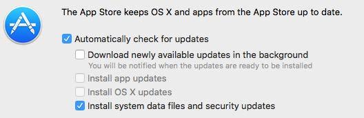 ) Disabling Updates to Third-Party Apps Updates to third-party apps may include components that compromise the testing environment.
