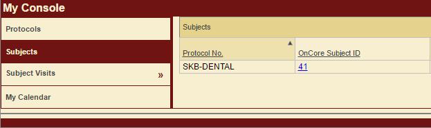 Unselecting the Show Active Protocols Only checkbox causes all subjects from all protocols to display on the page.