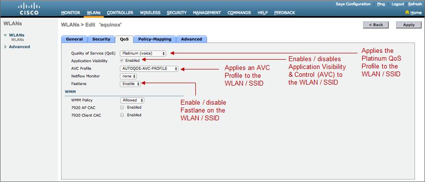 Chapter 10: WLAN QoS Design Chapter 10: WLAN QoS Design AireOS WLC QoS Design This section discusses AireOS wireless LAN controller platforms within the EasyQoS solution. For the APIC-EM 1.