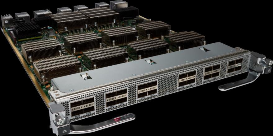 Figure 1. Cisco Nexus 7700 M3-Series 24-Port 40 Gigabit Ethernet Module The Cisco Nexus 7700 M3-Series 24-Port module is based on the Cisco Nexus M3-Series switch-on-a-chip (SoC) ASIC.