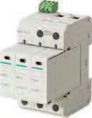 Siemens AG 201 5SD7 combination surge arresters, type 1 / type 2 Selection and ordering data Version Combination surge arresters 1-pole With remote signaling Mounting width MW DT Article No. www.