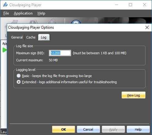 APP-J: HOW TO CONFIGURE AND VIEW THE APPLICATION JUKEBOX PLAYER LOGS The Application Jukebox Player creates a log file which can be useful for troubleshooting purposes.