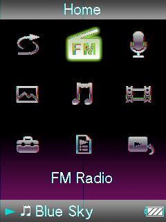 70 Listening and Recording FM Radio Recording FM Radio You can record FM radio programs on the player. FM radio program is recorded in MP3 format.