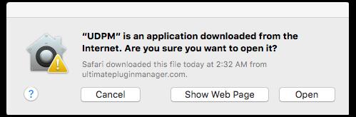7 Just like any other application downloaded from the Internet you ll see a warning, and be asked Are you