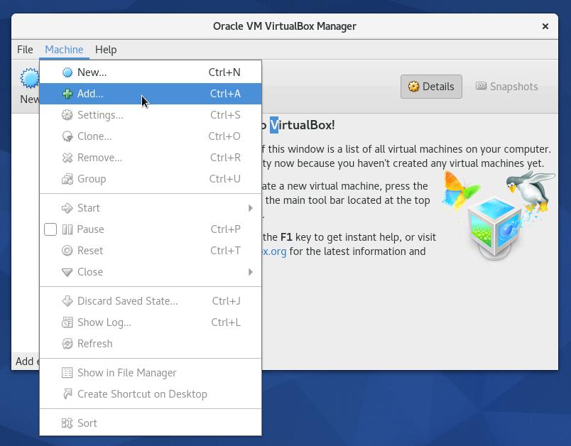 Installing MediaWiki using VirtualBox Install VirtualBox with your package manager or download it from the https://www.virtualbox.org/ website and follow the installation instructions.