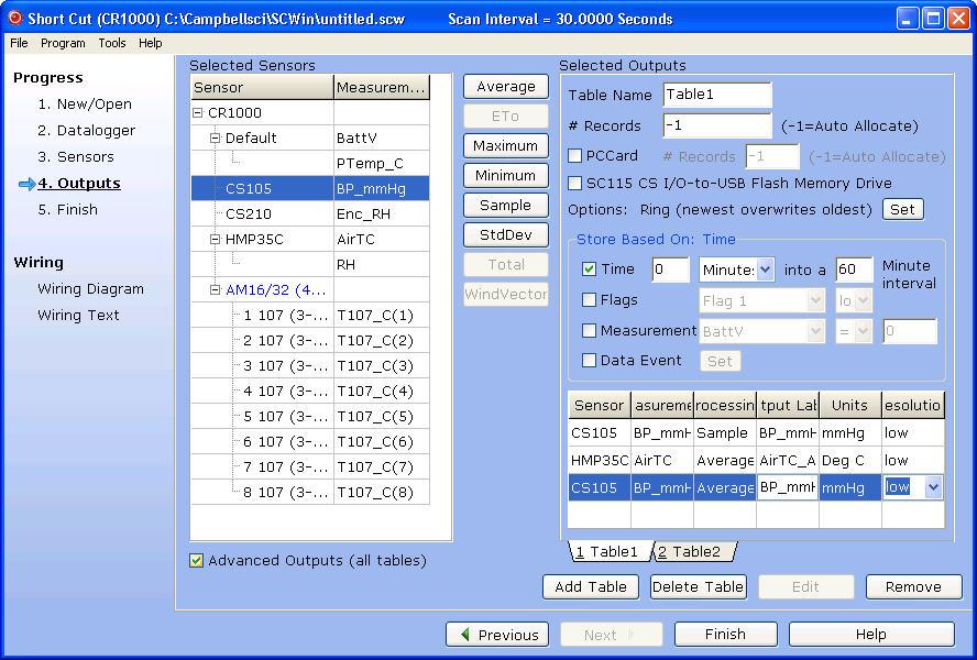 Section 5. Program Creation and Editing Note that outputs for a sensor don t have to be added in the same sequence as the measurement. You can even drag and drop the outputs to rearrange their order.