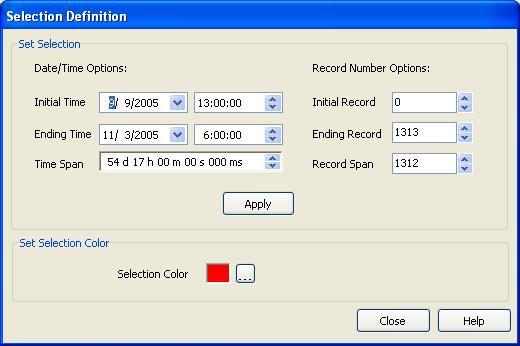 Section 6. View Pro FFT Options. Opens a dialog box from which you can set properties for the FFT including scaling, colors, margins, titles, etc.