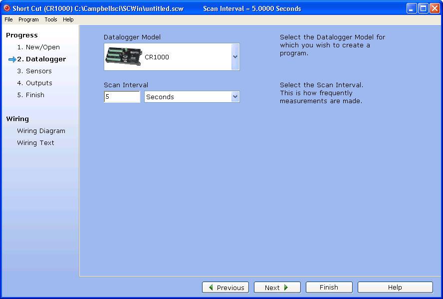 Section 5. Program Creation and Editing 5.2.2.1 Step 1 Create a New File or Open Existing File To begin creating a new program, press the New Program button.