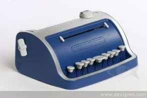 Braille typing: The Perkins Brailler A