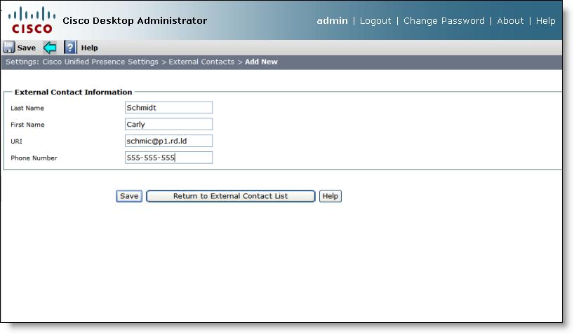 Cisco Desktop Administrator User Guide 2. Click Add New. The Add New page appears (Figure 100). Figure 100. Add New page 3. Complete the fields as described below.