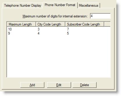 Dial Strings Phone Number Format Use the Phone Number Format tab (Figure 10) to configure the format for phone numbers that do not use North American dial string formatting.