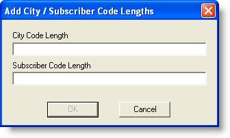 Cisco Desktop Administrator User Guide To add a new phone number format: 1. Click Add. The Add City/Subscriber Code Lengths dialog box appears. Figure 11.
