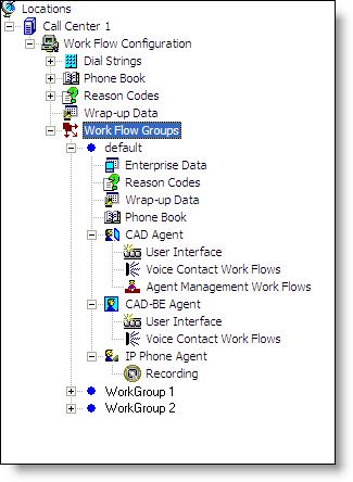 Cisco Desktop Administrator User Guide Work Flow Groups Use the Work Flow Groups function to create and configure agent work flow groups. Figure 22.