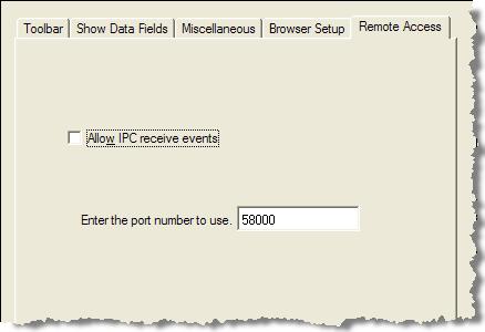 Cisco Desktop Administrator User Guide Remote Access The Remote Access tab (Figure 32) is used to enable the IPC Receive Event feature and configure the port used by the feature.