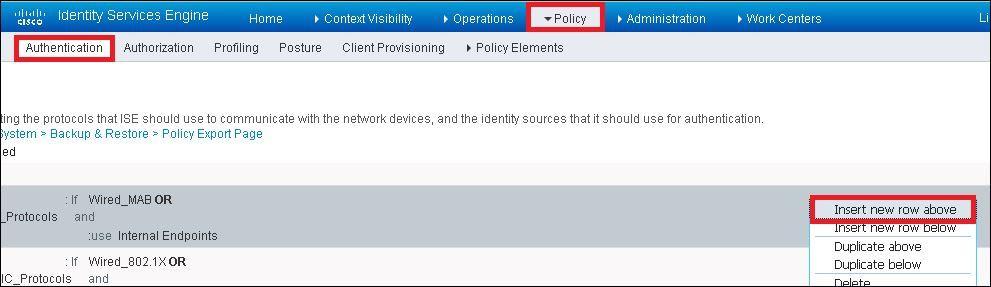This authentication rule allows all the protocols listed under the Default Network Access