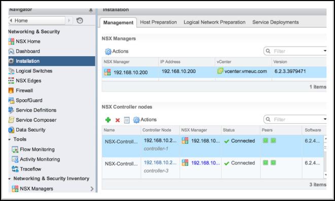 b. On the left, select NSX Management Service. c. Scroll to the Lookup Service URL section, and click Edit to configure the options.