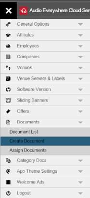 Documents (Information tab) The documents appears on the INFORMATION tab of the main screen, the amount of documents can be define by the Cloud Server and will only include the documents that has not