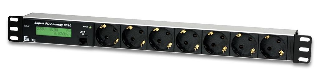 Expert PDU Energy 8310 Series 7 or 8 7-/8-fold metered PDU with integrated current metering and monitoring Expert PDU Energy 8310 7 Power Ports Schuko Customized Modifications Alternative power