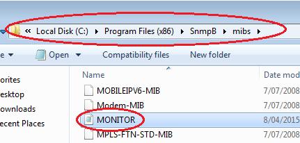 6) After an upgrade, re-access SNMP web interface and download MIB file for upgraded version of
