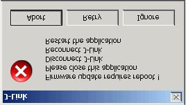 Should you get the following dialog box after starting a debug session, a J-Link firmware update has been